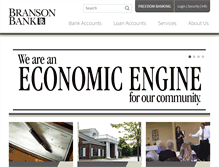 Tablet Screenshot of bransonbank.com